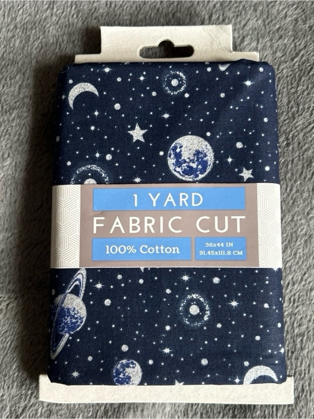 1 Yard Cosmic Navy Fabric Cut Blue